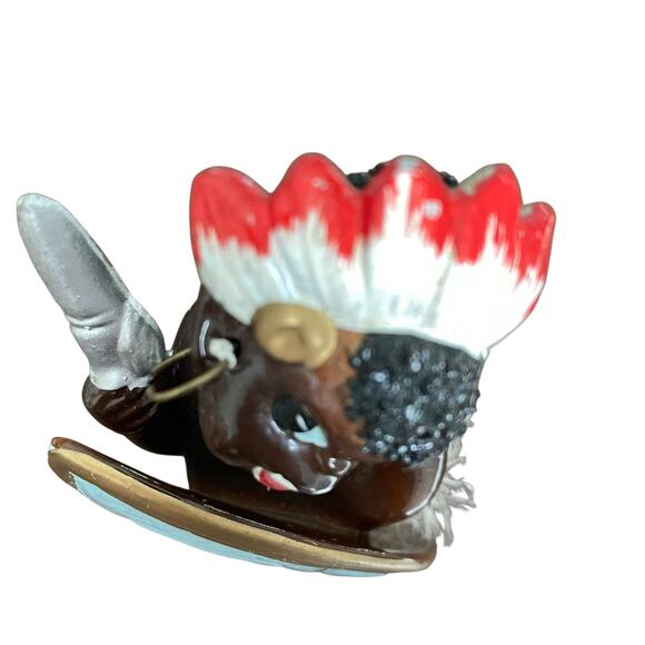 Vintage African Tribal Dancer with Shield Figurine Ceramic Mid Century Japan - Picture 7 of 11